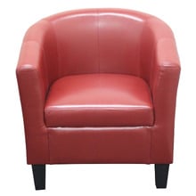 Gunther Faux Leather Tub Chair